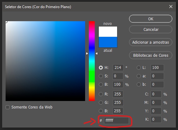 Photoshop exemplo Hex