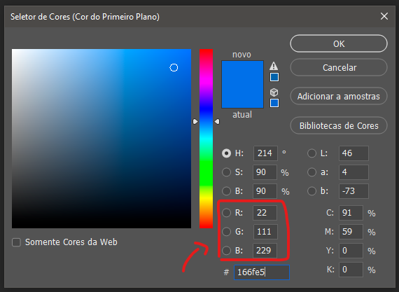 exemplo RGB